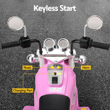 Load image into Gallery viewer, Rigo Kids Ride On Car Motorcycle Motorbike Electric Toys Horn Music 6V Pink
