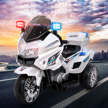 Load image into Gallery viewer, Rigo Kids Electric Ride On Patrol Police Car BMW-Inspired S1K 6V Battery White
