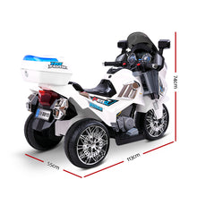 Load image into Gallery viewer, Rigo Kids Electric Ride On Patrol Police Car BMW-Inspired S1K 6V Battery White
