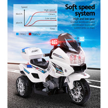 Load image into Gallery viewer, Rigo Kids Electric Ride On Patrol Police Car BMW-Inspired S1K 6V Battery White
