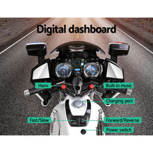 Load image into Gallery viewer, Rigo Kids Electric Ride On Patrol Police Car BMW-Inspired S1K 6V Battery White
