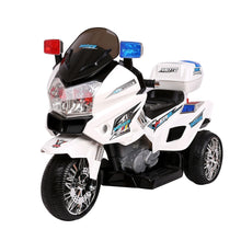Load image into Gallery viewer, Rigo Kids Electric Ride On Patrol Police Car BMW-Inspired S1K 6V Battery White
