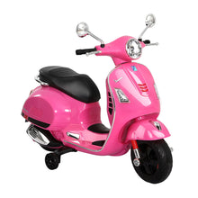 Load image into Gallery viewer, Kids Electric Ride On Car Motorcycle Motorbike Vespa Licensed GTS Pink
