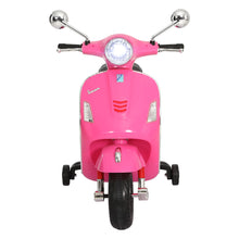 Load image into Gallery viewer, Kids Electric Ride On Car Motorcycle Motorbike Vespa Licensed GTS Pink
