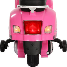 Load image into Gallery viewer, Kids Electric Ride On Car Motorcycle Motorbike Vespa Licensed GTS Pink
