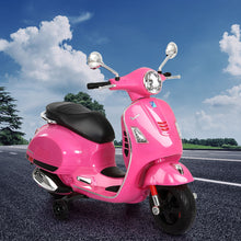 Load image into Gallery viewer, Kids Electric Ride On Car Motorcycle Motorbike Vespa Licensed GTS Pink

