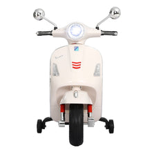 Load image into Gallery viewer, Kids Electric Ride On Car Motorcycle Motorbike Vespa Licensed GTS White
