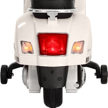 Load image into Gallery viewer, Kids Electric Ride On Car Motorcycle Motorbike Vespa Licensed GTS White
