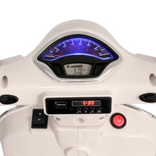 Load image into Gallery viewer, Kids Electric Ride On Car Motorcycle Motorbike Vespa Licensed GTS White
