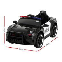 Load image into Gallery viewer, Rigo Kids Ride On Car Electric Patrol Police Cars Battery Powered Toys 12V Black
