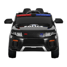 Load image into Gallery viewer, Electric Ride On Car Rigo Kids Patrol Police Ride On Cars Horn Music Remote Black
