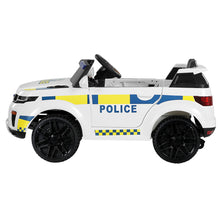 Load image into Gallery viewer, Rigo Kids Electric Ride On Patrol Police Car Horn Music Remote White
