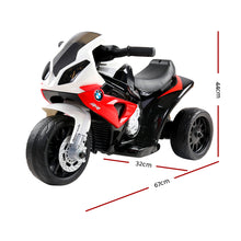 Load image into Gallery viewer, Kids Electric Ride On Car Police Motorcycle Motorbike BMW Licensed S1000RR Red
