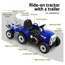 Load image into Gallery viewer, Rigo Kids Electric Ride On Car Tractor Toy Cars 12V Blue
