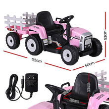 Load image into Gallery viewer, Rigo Kids Electric Ride On Car Tractor Toy Cars 12V Pink
