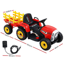 Load image into Gallery viewer, Rigo Kids Electric Ride On Car Tractor Toy Cars 12V Red
