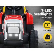 Load image into Gallery viewer, Rigo Kids Electric Ride On Car Tractor Toy Cars 12V Red
