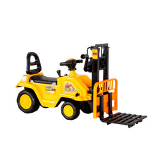 Load image into Gallery viewer, Kids Manual Forklift Ride-On with Working Mast Lift and Pallet
