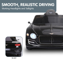 Load image into Gallery viewer, Kahuna Bentley Exp 12 Licensed Speed 6E Electric Kids Ride On Car Black
