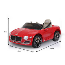 Load image into Gallery viewer, Kahuna Bentley Exp 12 Speed 6E Licensed Kids Ride On Electric Car Remote Control - Red
