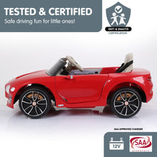 Load image into Gallery viewer, Kahuna Bentley Exp 12 Speed 6E Licensed Kids Ride On Electric Car Remote Control - Red

