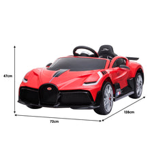 Load image into Gallery viewer, Kahuna Licensed Bugatti Divo Kids Electric Ride On Car - Red
