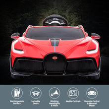Load image into Gallery viewer, Kahuna Licensed Bugatti Divo Kids Electric Ride On Car - Red

