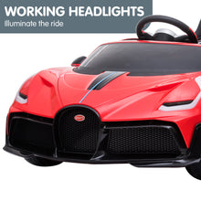 Load image into Gallery viewer, Kahuna Licensed Bugatti Divo Kids Electric Ride On Car - Red
