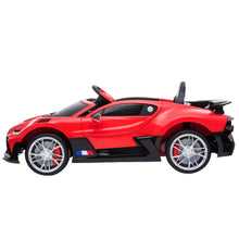 Load image into Gallery viewer, Kahuna Licensed Bugatti Divo Kids Electric Ride On Car - Red
