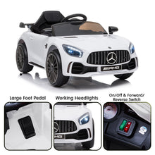 Load image into Gallery viewer, Kahuna Mercedes Benz Licensed Kids Electric Ride On Car Remote Control - White
