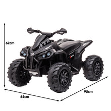 Load image into Gallery viewer, Kahuna GTS99 Kids Electric Ride On Quad Bike Toy ATV 50W - Black
