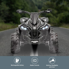 Load image into Gallery viewer, Kahuna GTS99 Kids Electric Ride On Quad Bike Toy ATV 50W - Black
