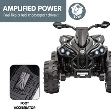 Load image into Gallery viewer, Kahuna GTS99 Kids Electric Ride On Quad Bike Toy ATV 50W - Black

