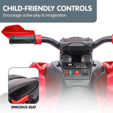 Load image into Gallery viewer, Kahuna GTS99 Kids Electric Ride On Quad Bike Toy ATV 50W - Red
