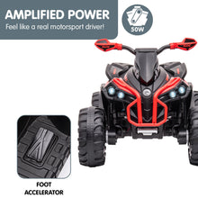 Load image into Gallery viewer, Kahuna GTS99 Kids Electric Ride On Quad Bike Toy ATV 50W - Red
