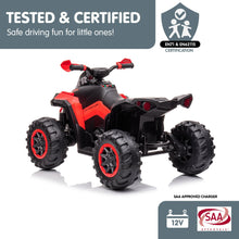 Load image into Gallery viewer, Kahuna GTS99 Kids Electric Ride On Quad Bike Toy ATV 50W - Red
