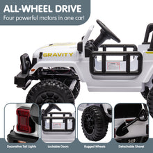 Load image into Gallery viewer, Kahuna S619 Gravity Kids Electric Ride On Car - White
