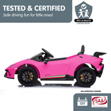 Load image into Gallery viewer, Kahuna Lamborghini Performante Kids Electric Ride On Car Remote Control by Kahuna - Pink
