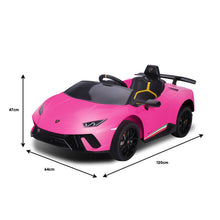 Load image into Gallery viewer, Kahuna Lamborghini Performante Kids Electric Ride On Car Remote Control by Kahuna - Pink
