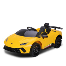 Load image into Gallery viewer, Kahuna Lamborghini Performante Kids Electric Ride On Car Remote Control - Yellow
