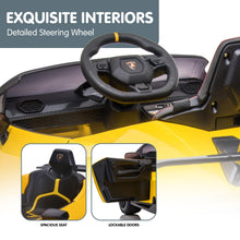 Load image into Gallery viewer, Kahuna Lamborghini Performante Kids Electric Ride On Car Remote Control - Yellow
