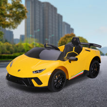 Load image into Gallery viewer, Kahuna Lamborghini Performante Kids Electric Ride On Car Remote Control - Yellow
