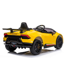 Load image into Gallery viewer, Kahuna Lamborghini Performante Kids Electric Ride On Car Remote Control - Yellow
