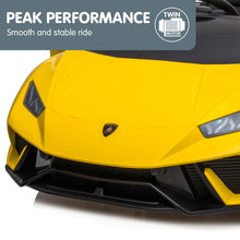 Load image into Gallery viewer, Kahuna Lamborghini Performante Kids Electric Ride On Car Remote Control - Yellow
