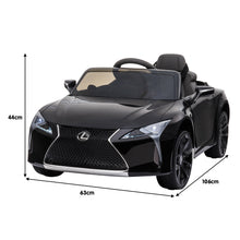 Load image into Gallery viewer, Kahuna Licensed Lexus LC 500 Kids Electric Ride On Car - Black
