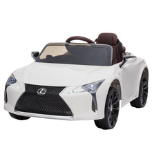 Load image into Gallery viewer, Kahuna Licensed Lexus Lc 500 Kids Electric Ride On Car - White
