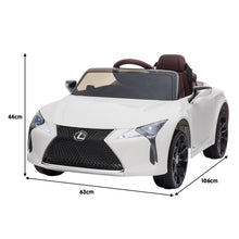 Load image into Gallery viewer, Kahuna Licensed Lexus Lc 500 Kids Electric Ride On Car - White
