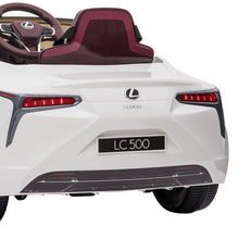 Load image into Gallery viewer, Kahuna Licensed Lexus Lc 500 Kids Electric Ride On Car - White
