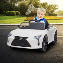 Load image into Gallery viewer, Kahuna Licensed Lexus Lc 500 Kids Electric Ride On Car - White

