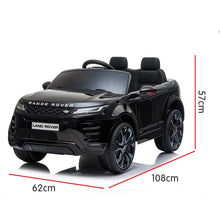 Load image into Gallery viewer, Kahuna Land Rover Licensed Kids Electric Ride On Car Remote Control - Black
